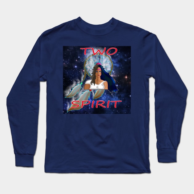 Two Spirit Long Sleeve T-Shirt by lytebound